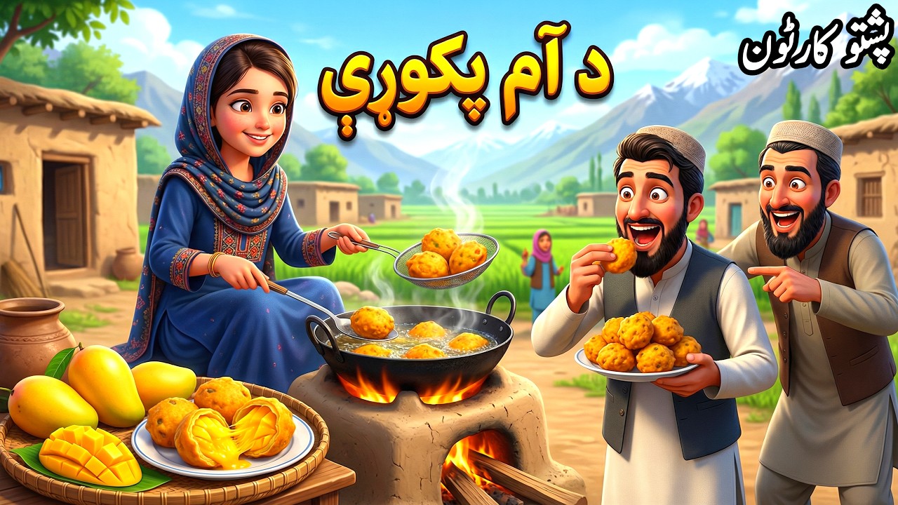 د آم د پکوڑو پټ راز | Pashto Cartoon | You Won&rsquo;t Believe the Secret of These Mango Fritters