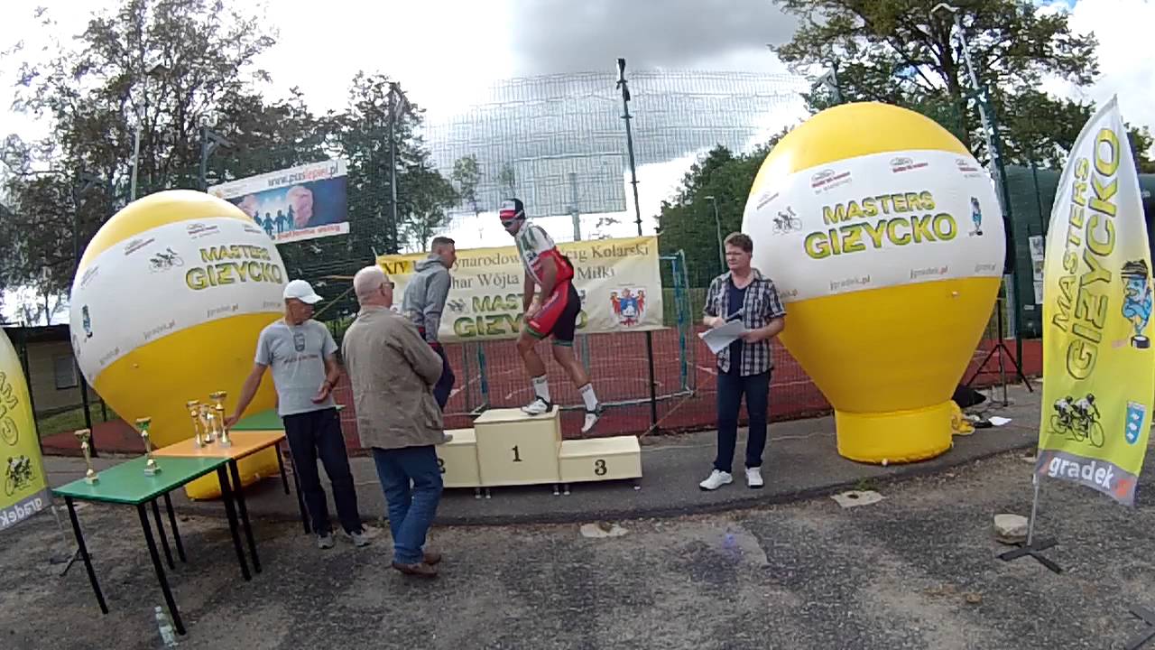Kolarstwo Masters PL MIŁKI 14.08.2016 dekoracja M20