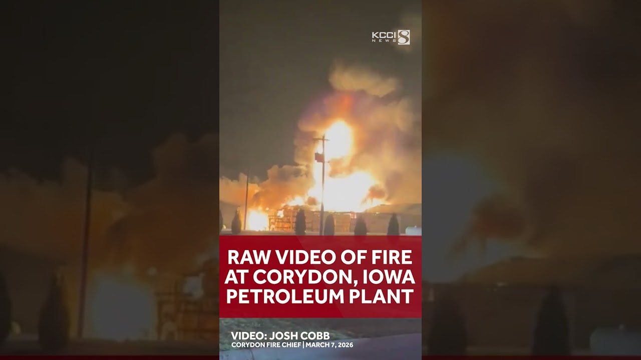 Iowa petroleum plant catches fire, causes explosions and overnight evacuations