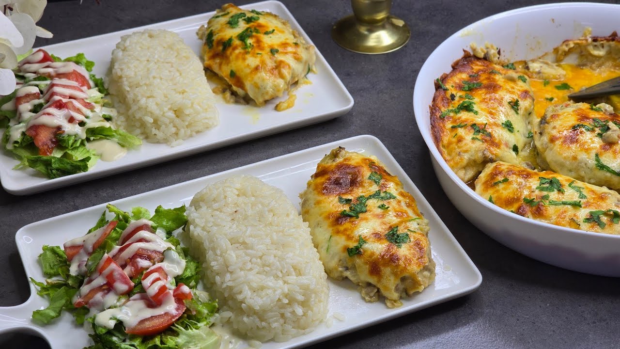 Çka me përgadit shpejt për Iftar ?! Fileto Pule te Mbushura me Salcë Lehtë dhe Plot Shije 
