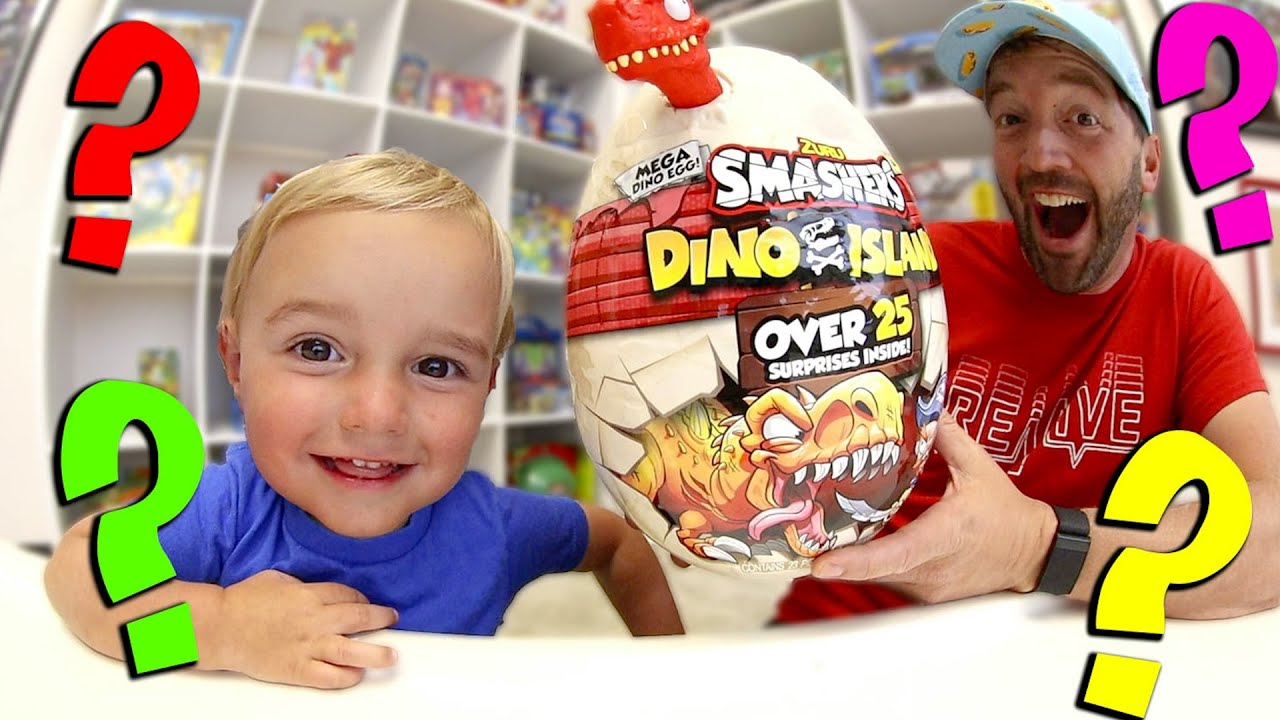 Father & Son DINO MYSTERY EGG! / Smash It Open!