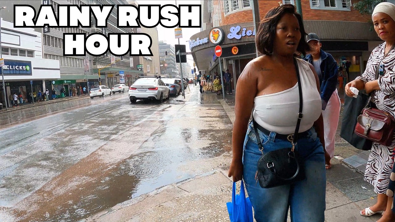 Pretoria CBD Knock-Off Time | Rainy Day Streets
