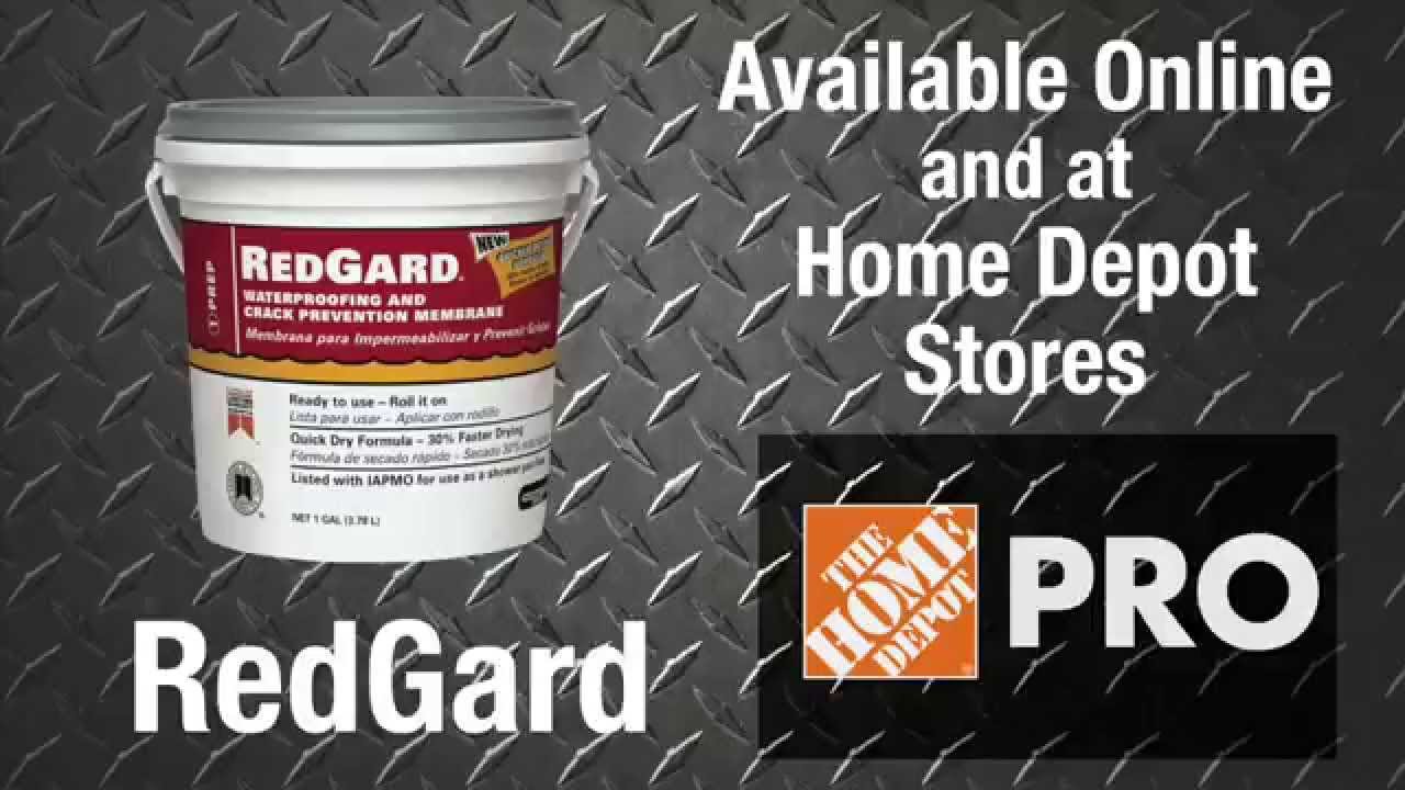 RedGard Waterproofing and Crack Prevention Membrane for Pros - The Home Depot