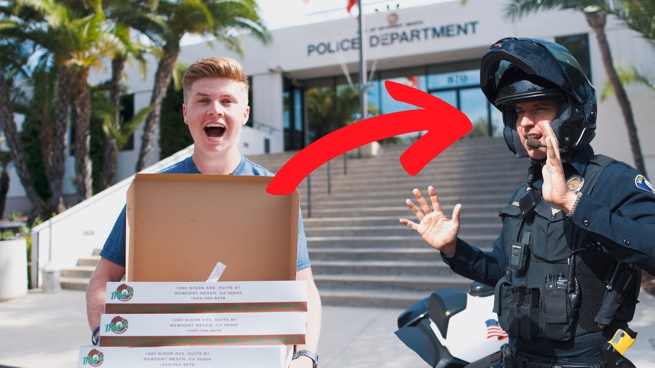 Giving Cops Donuts!