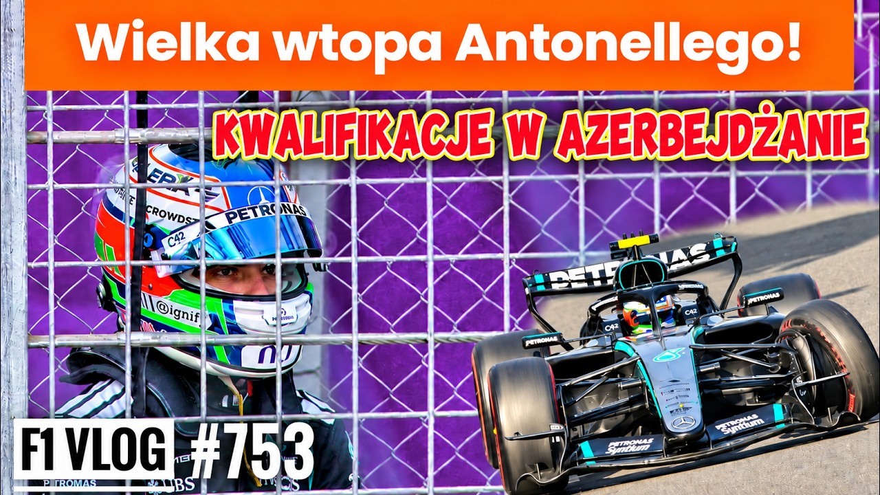 Formuła 1: Kwalifikacje w Baku - Super Russell i Leclerc! Mega comeback Hadjara. Wtopa Atonellego