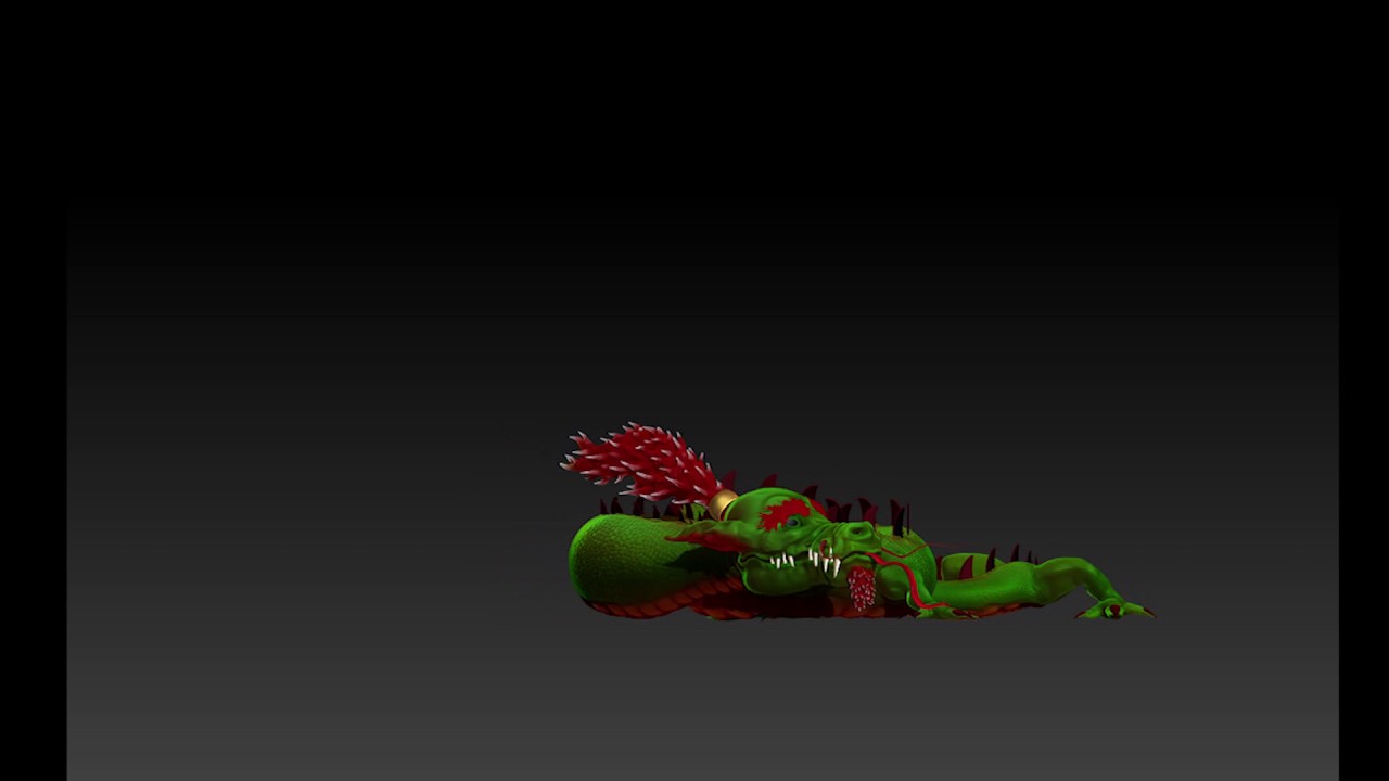 Dragon sculpt in 3D zbrush