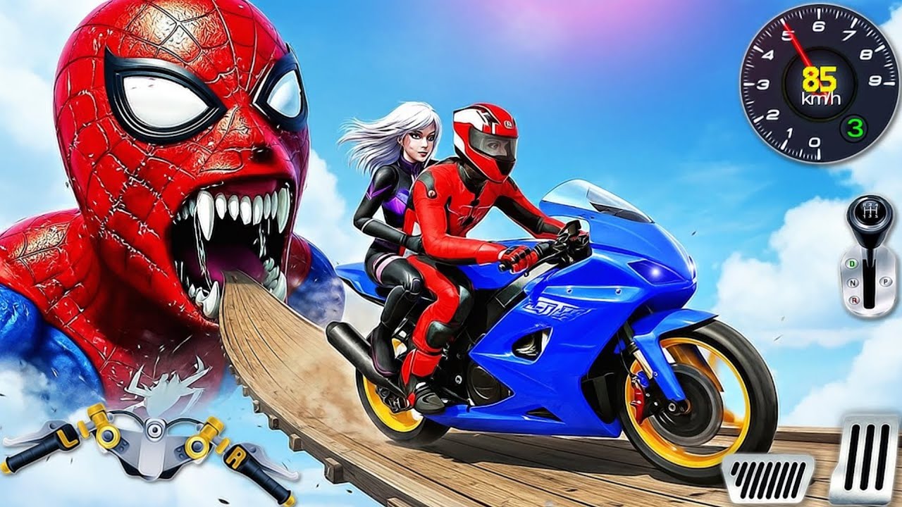 GT Moto Stunt Driving Simulator 3D -  Extreme Motocross Bike Racing Tracks -  Android GamePlay