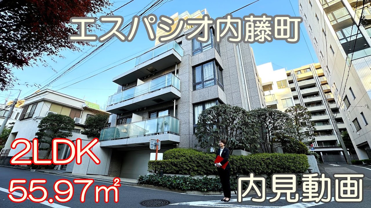 新宿区内藤町高級賃貸『エスパシオ内藤町』２LDK・55.97㎡内見動画