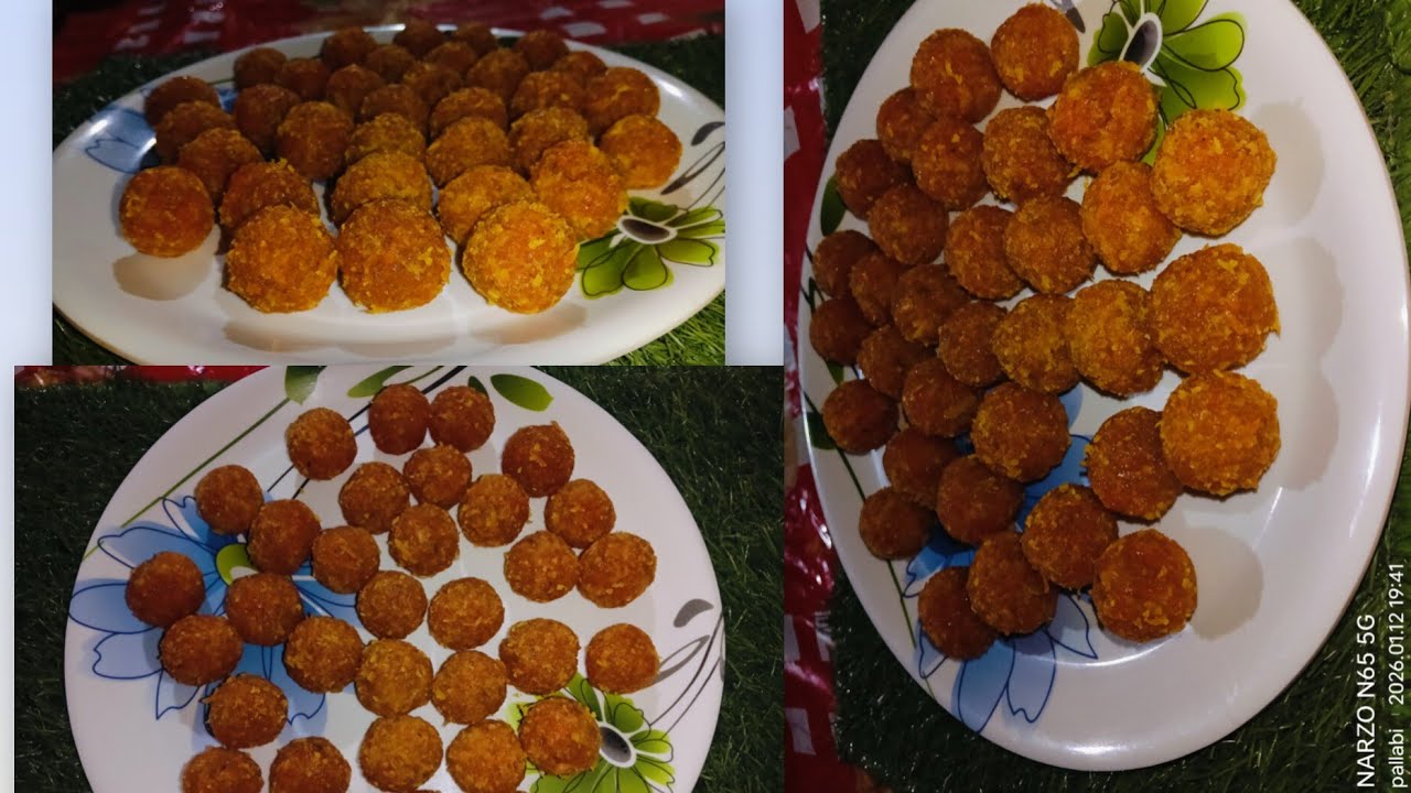 Carrot laddu।।gajor ka laddu।। Easy sweet recipe।। Homemade laddu recipe 