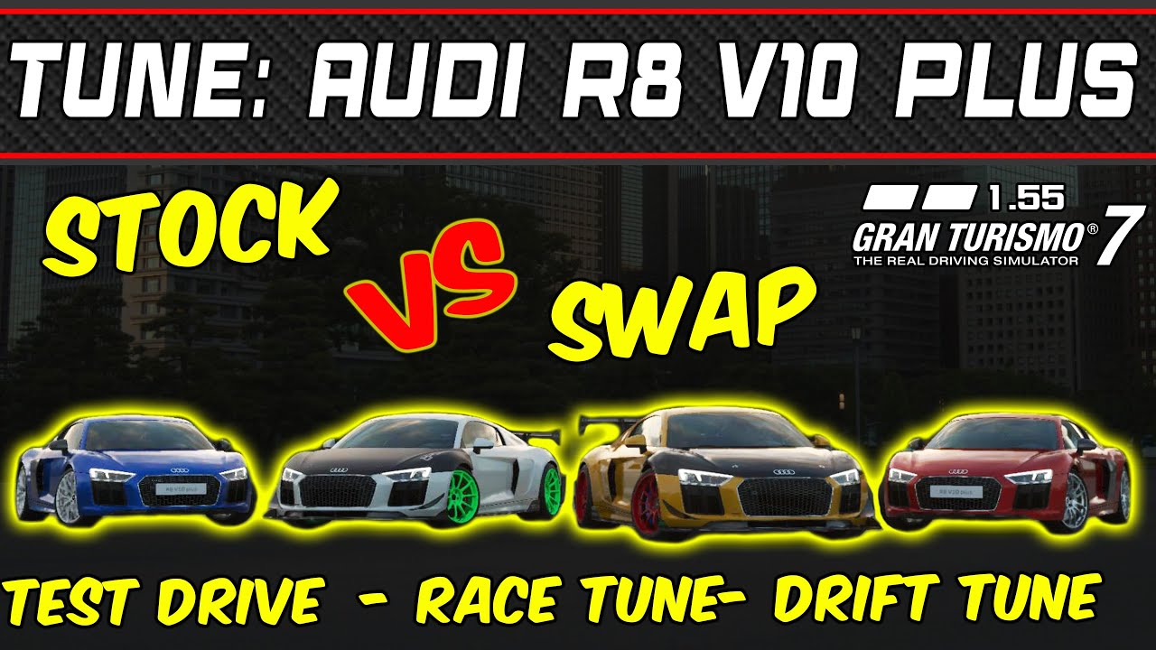 GT7 - Tune: Audi R8 Coup&eacute; V10 plus '16 - Gran Turismo 7 - 1.55