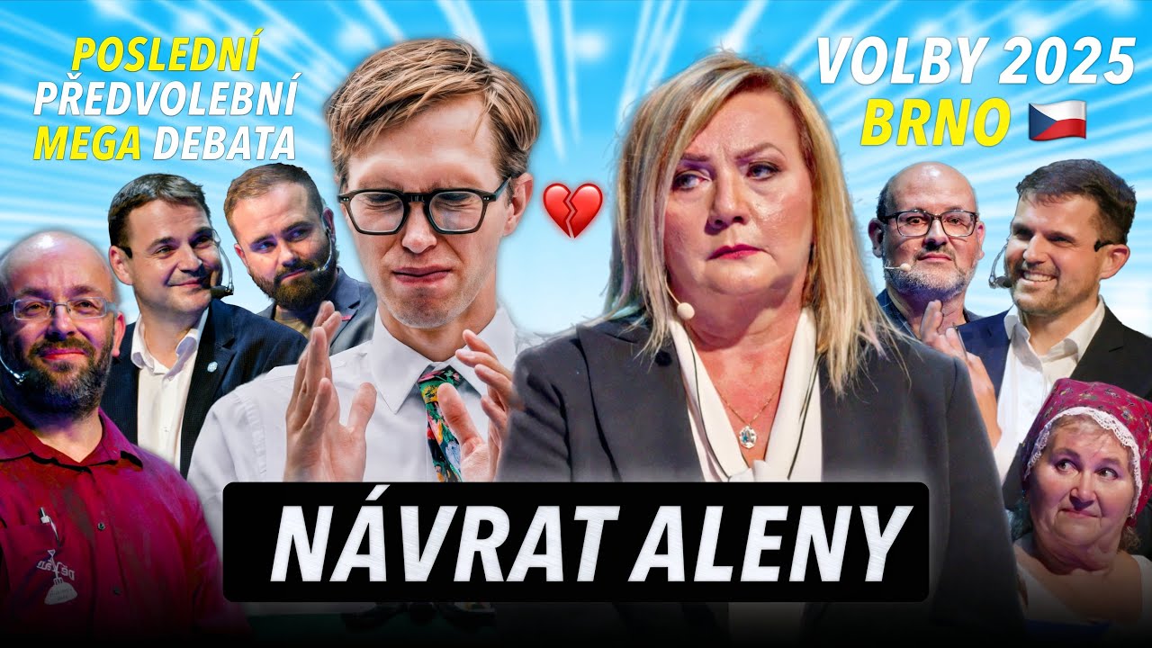 ALENA SCHILLEROV&Aacute; JE ZPĚT! | PŘEDVOLEBN&Iacute; MEGA DEBATA 2025 BRNO | Macinka, Vidl&aacute;k, Hlad&iacute;k...