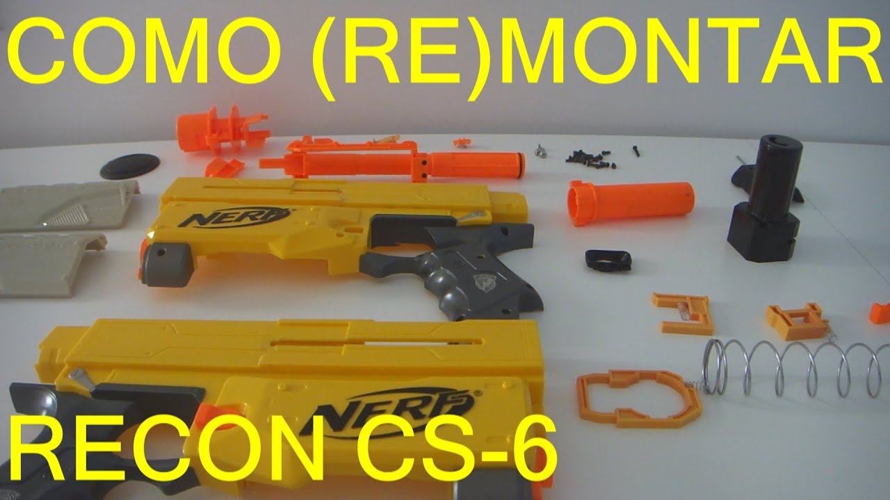 Como (RE)MONTAR sua nerf RECON CS-6