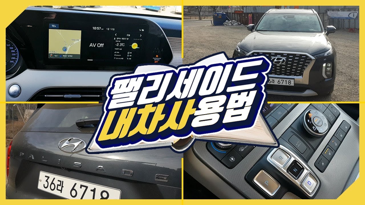 팰리세이드 2.2 디젤 풀옵션 버튼 다 눌러보기 (내 차 사용법)