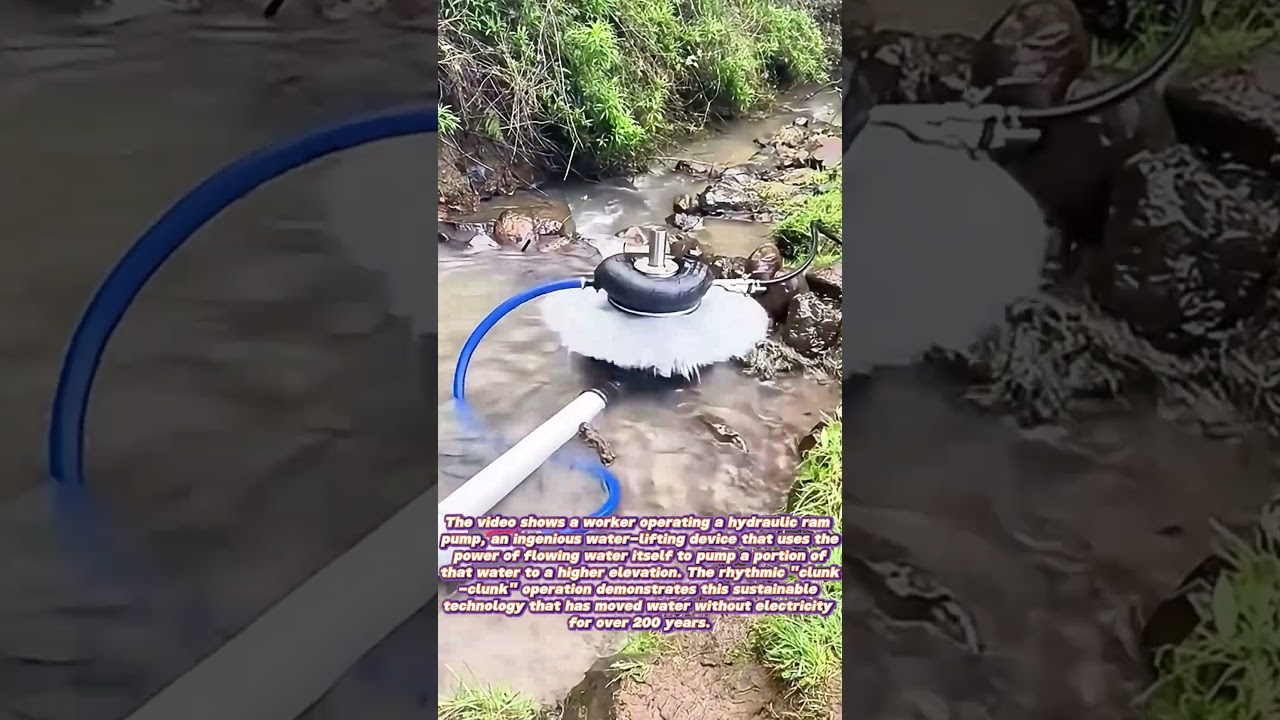 Water Power Magic: This Pump Works Without Electricity!