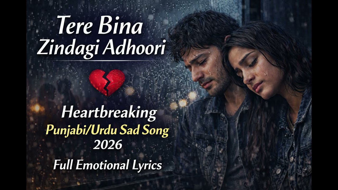 Tere Bin Adhoori Zindagi | Heartbreaking Urdu Sad Song 2026 | Full Emotional Lyrics