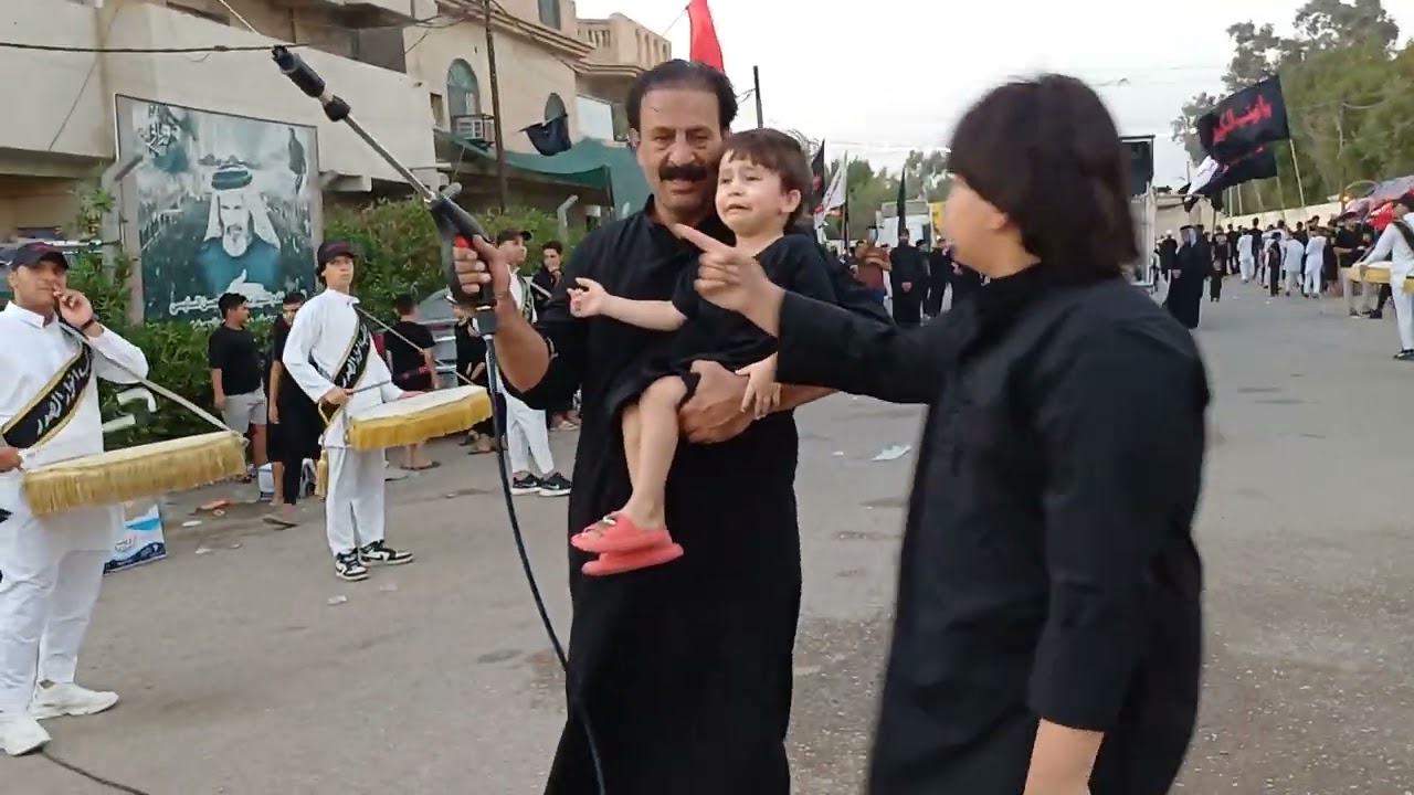 موكب عزاء شباب انوار الصدر  النقارة الرادود الحسيني مله هشام العايدي اليوم السادس محرم ١٤٤٦