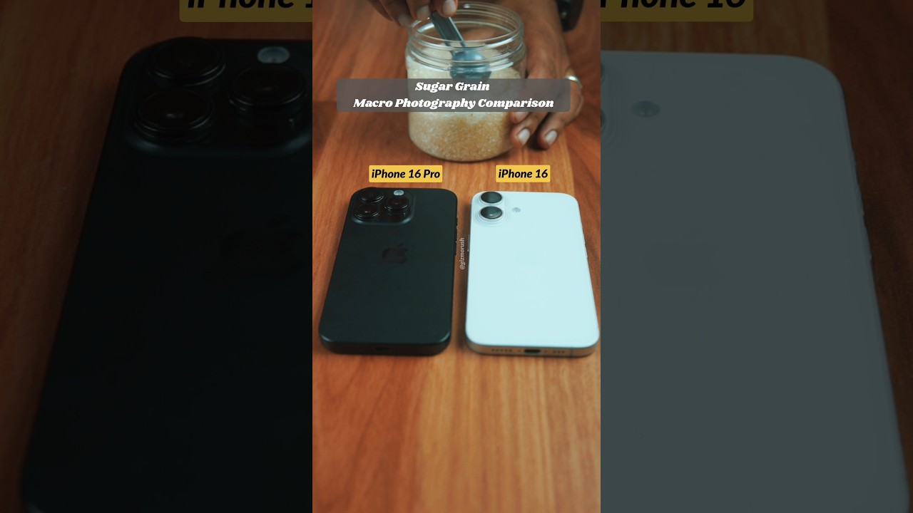 Тест макросъемки iPhone 16 против 16 Pro