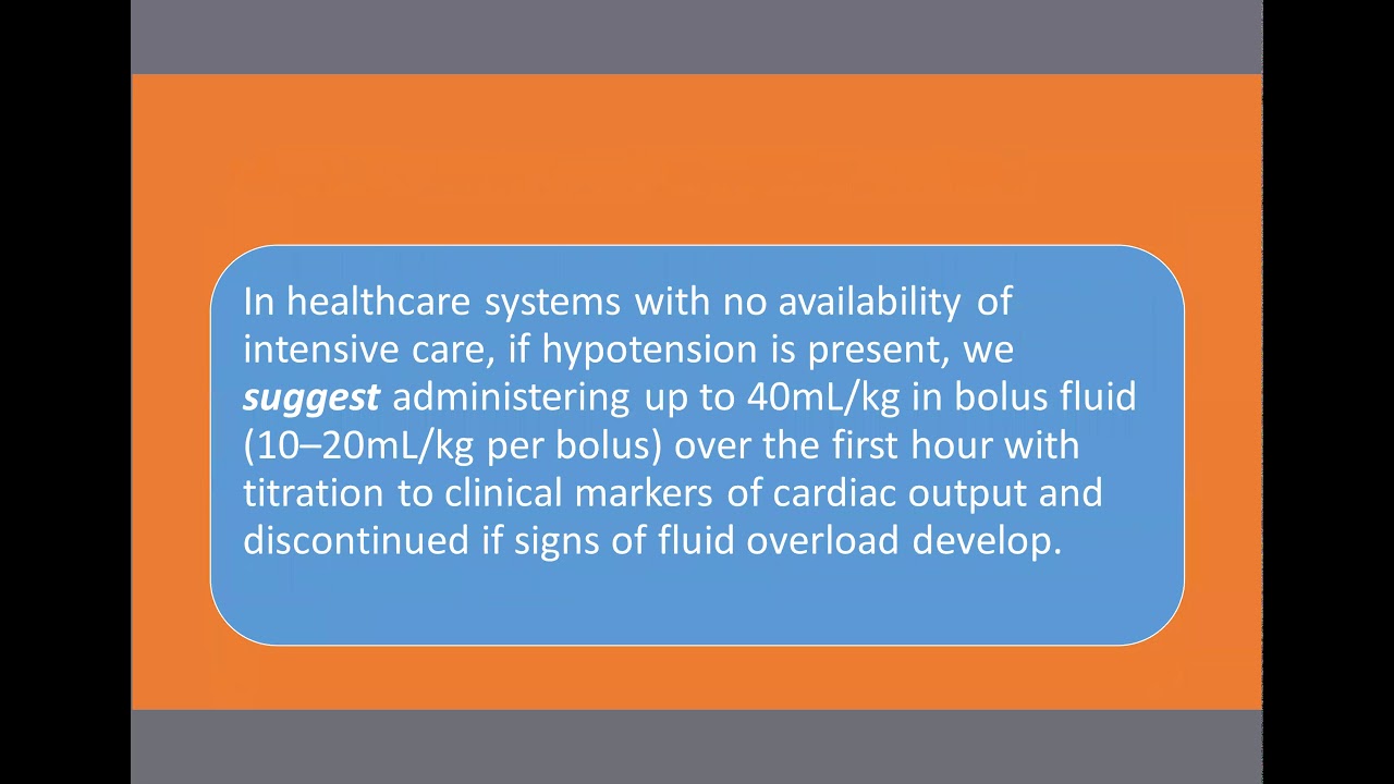 Pediatric Septic Shock 2020 Guidelines Review