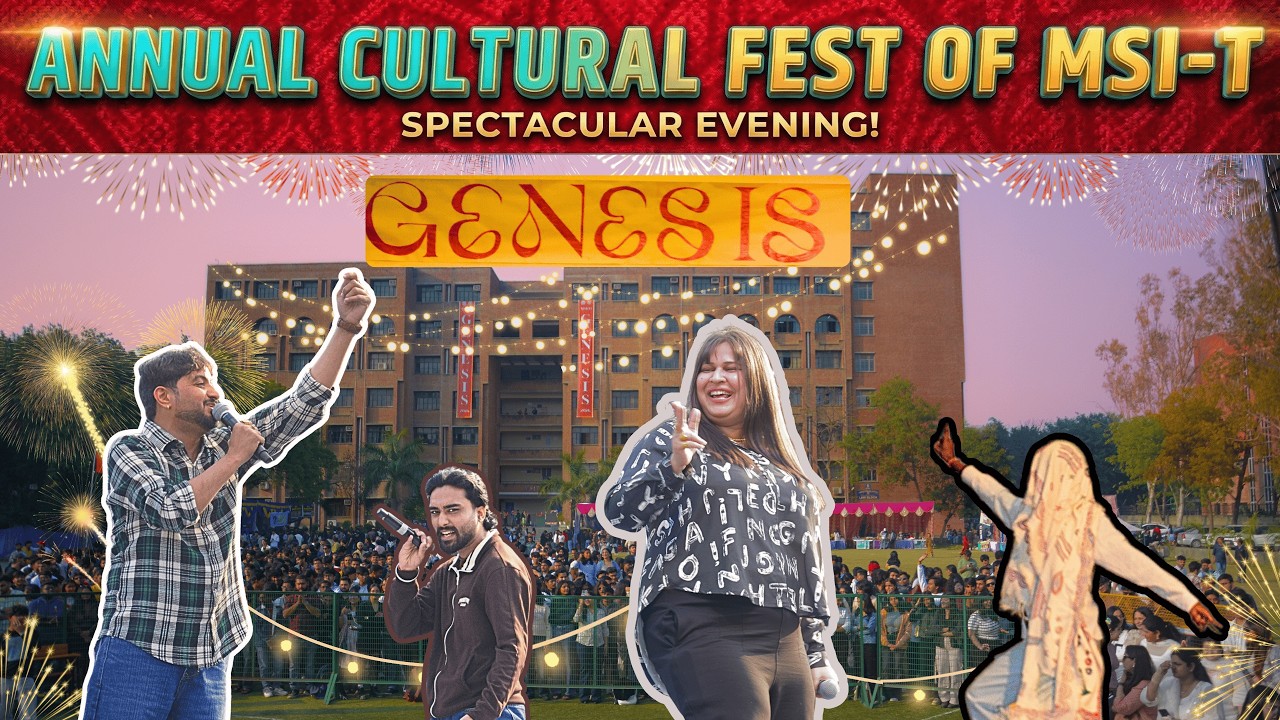 Genesis 2026 the Annual Culture Fest of MSI-T ||  Maharaja surajmal institute #dailyvlog #college