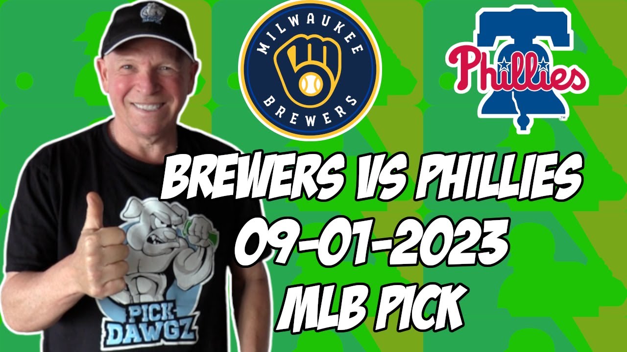 Milwaukee Brewers vs Philadelphia Phillies 9/1/23 MLB Free Pick | Free MLB Betting Tips