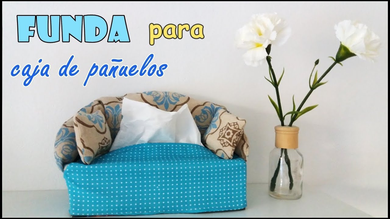 FUNDA SOFA PARA CAJA DE PAÑUELOS PASO A PASO | with English subtitles | Yuyi's Creations