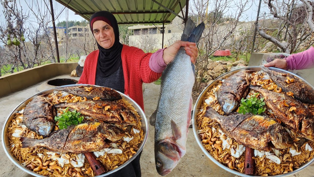 منسف ملوووكي🔥منسف صيادية سمك مشوي بالطابون🔥وصفة مستحيييل تغيروها،خياااال😍