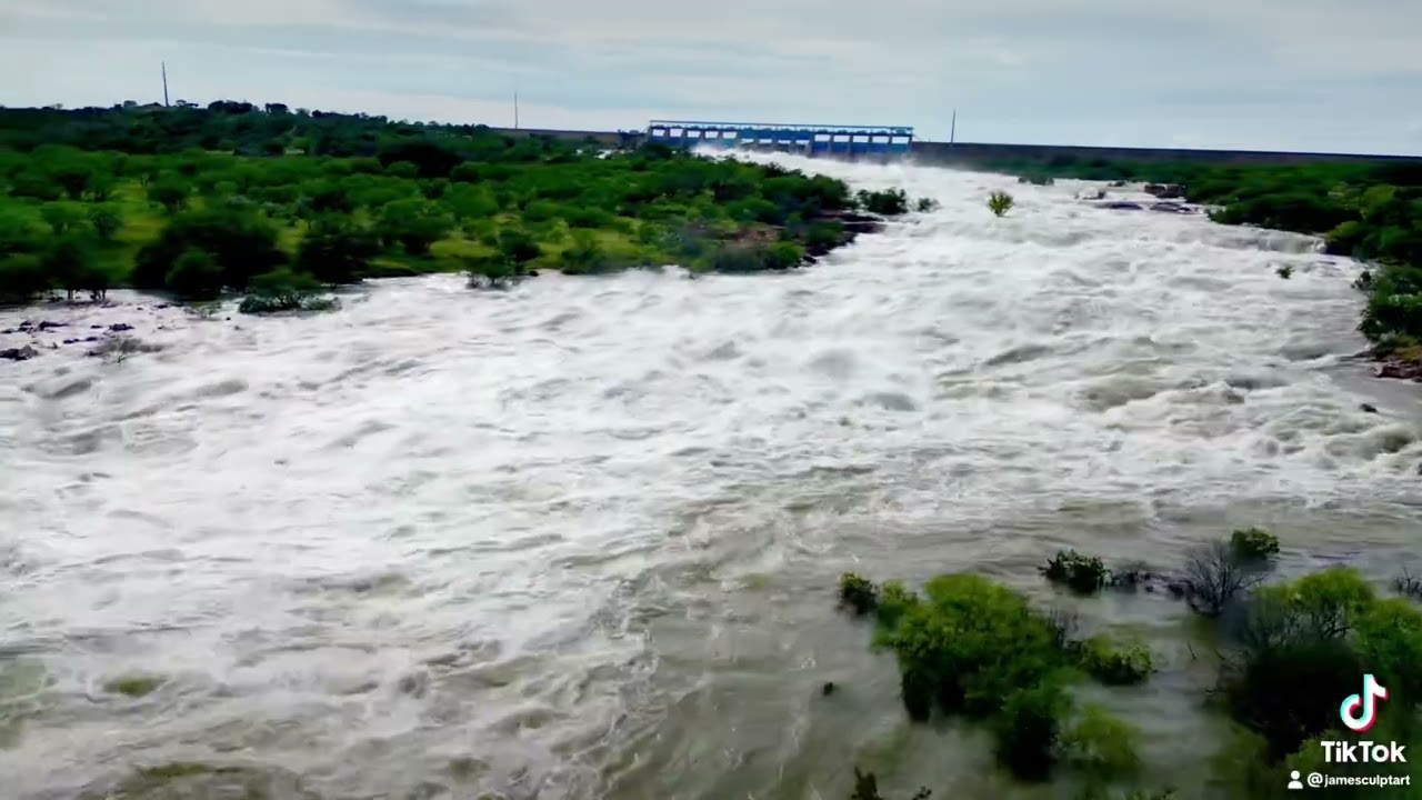 4 Flood Gates Opened at Buchanan Dam 07/14/25