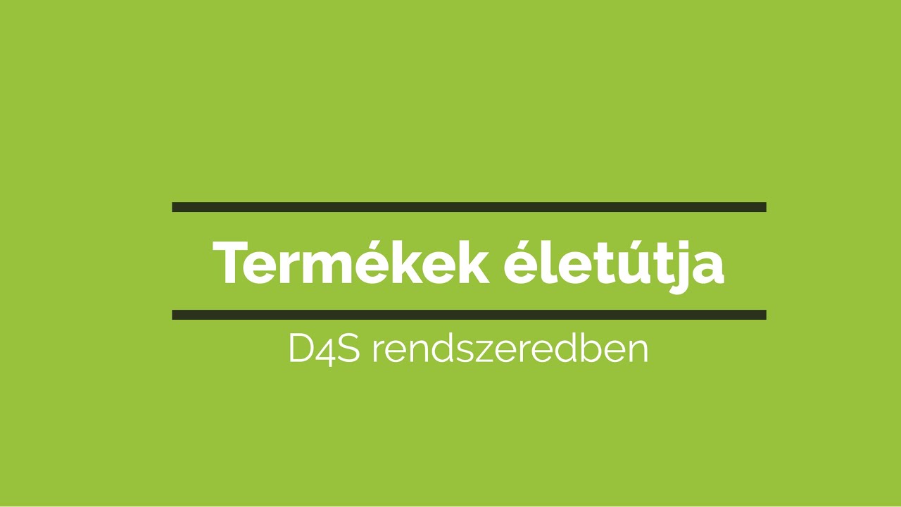 D4S ERP oktatóvideó sorozat - Termékek életútja bevételezéstől az eladásig