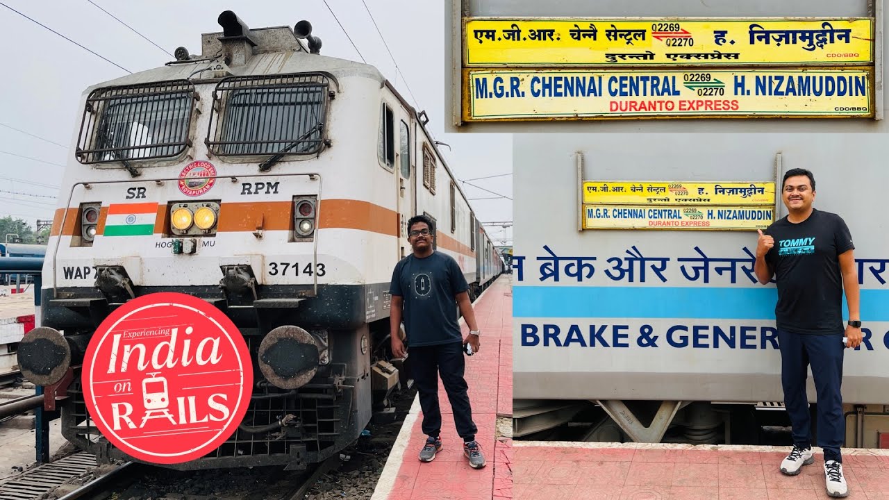 EP #16,  Nagpur to Chennai on Duronto Express, Non Stop Indian Train