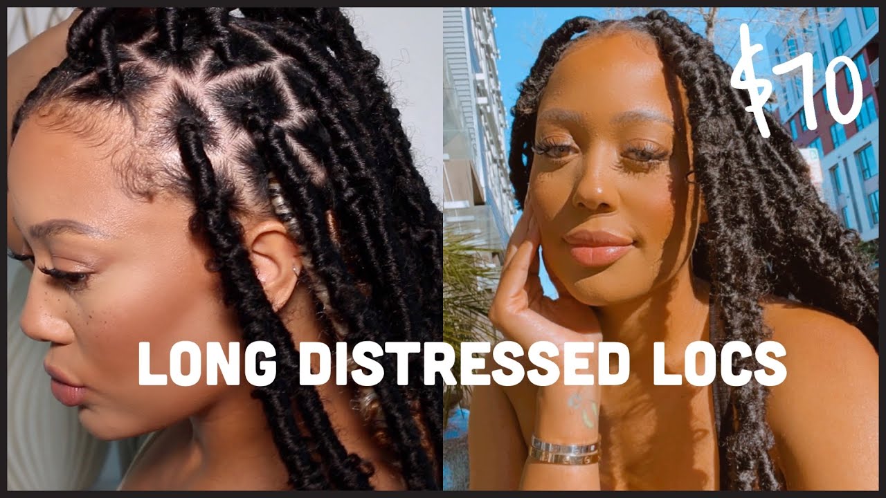 LONG DISTRESSED/BUTTERFLY LOCS $70 (Very Detailed For Beginners)