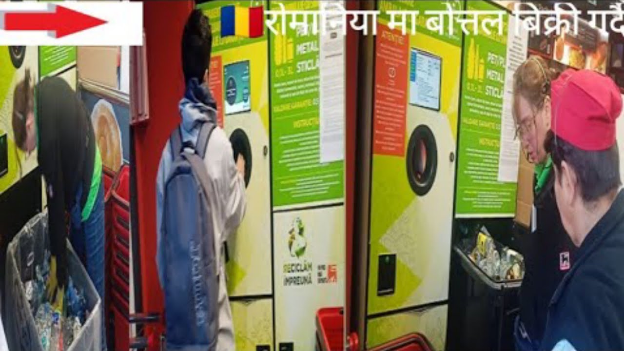 Romania ma bottles Recycling hami pani  Romania video Nepali Languages Nepali Vloger in Romania