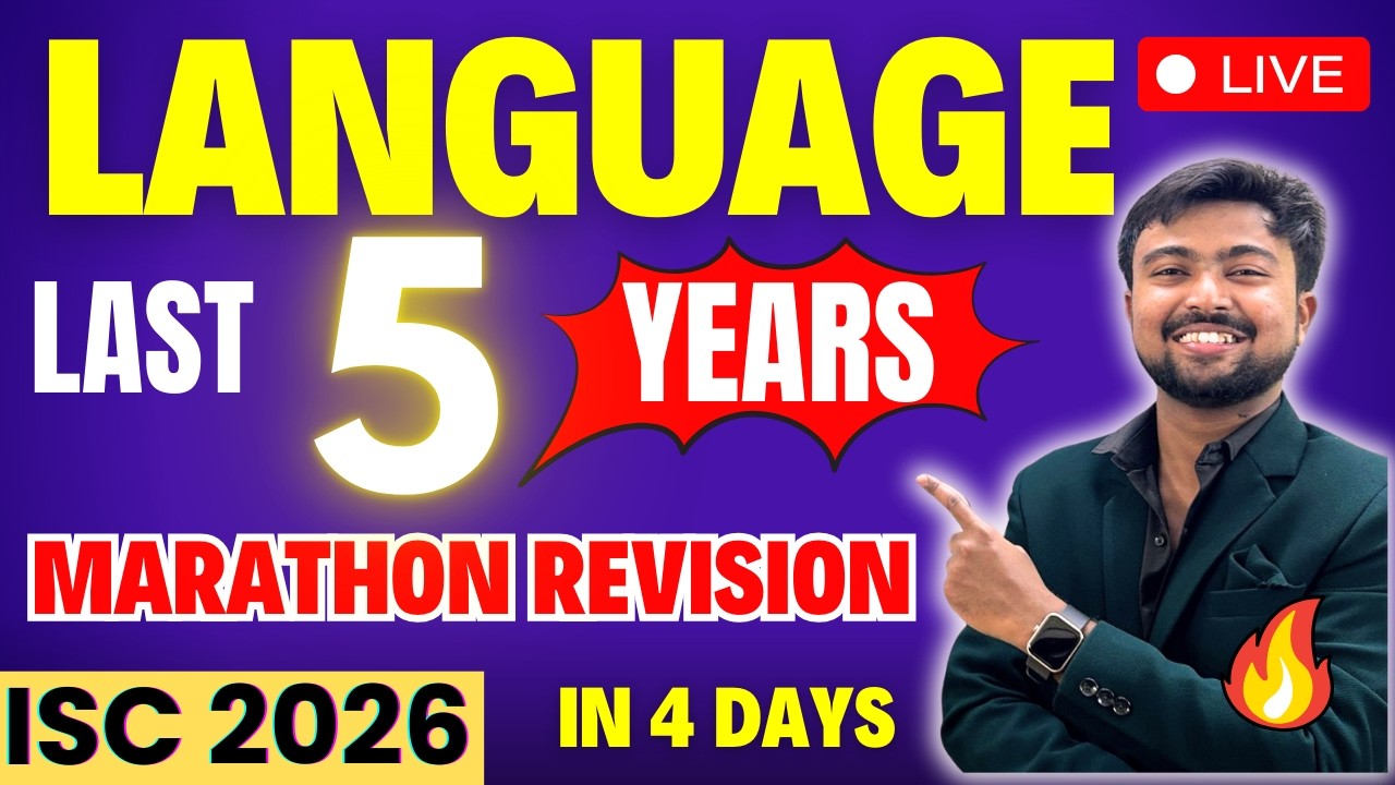 ISC 2026: LANGUAGE 😱ONE SHOT 😱Last 5 Years😱MARATHON REVISION ✅GRAMMAR PREPOSITION✅ By AKASH TALKS