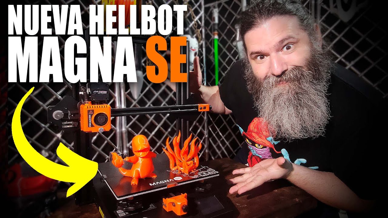 Ideal para iniciar en la IMPRESION 3D 😉 HELLBOT MAGNA SE
