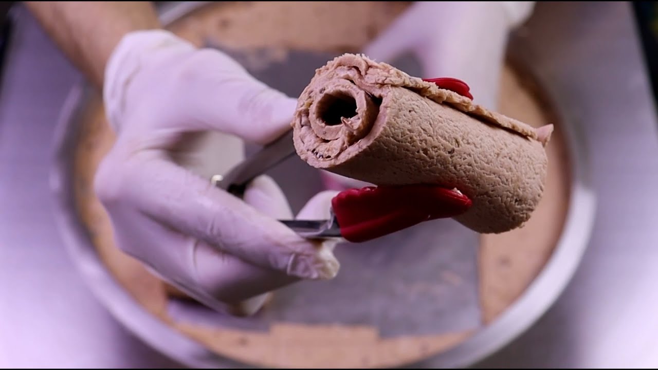 BAHLSEN CHOCOLATE  ice cream roll - how to make ice cream roll - with Family Ice Roll