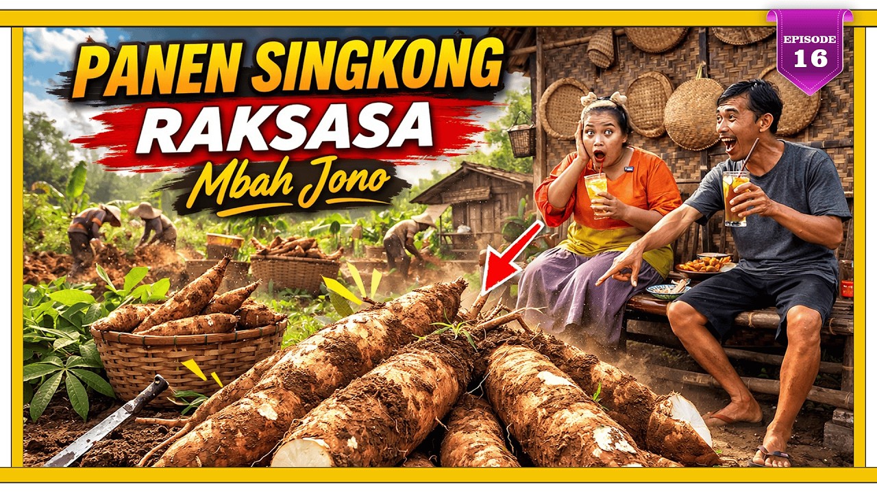 PAWON MBOK WIRYO | PANEN SINGKONG RAKSASA NANG KEBONE MBAH JONO