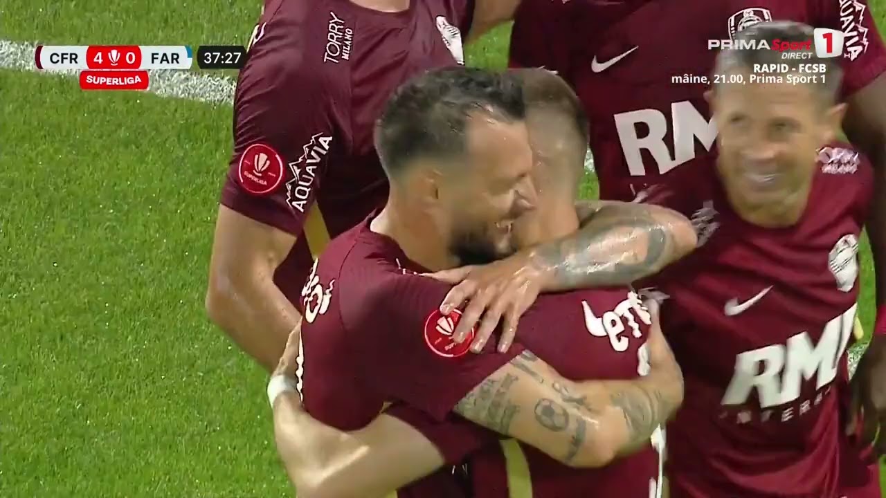 REZUMAT: CFR Cluj - Farul 5-1. Umiliţi de Hagi în tur, clujenii i-au întors-o 