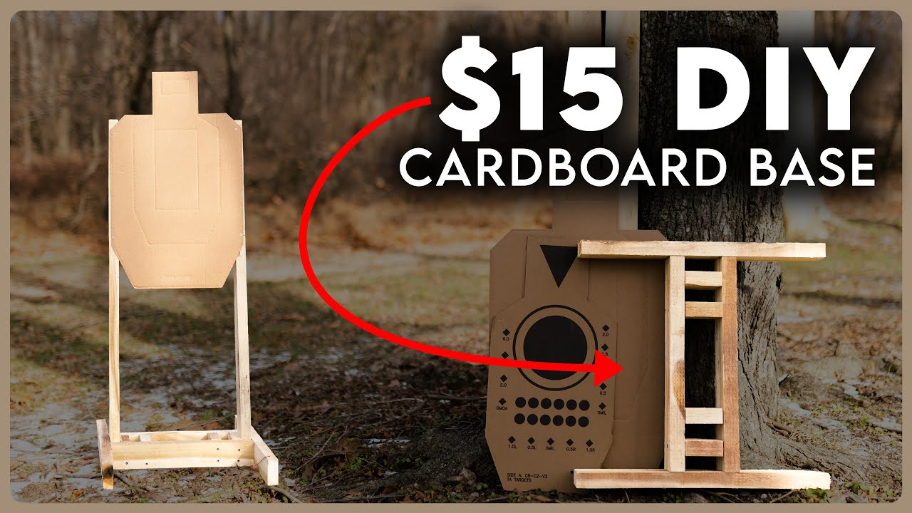 Make a Cardboard Target stand for $15 | DIY Cardboard Base