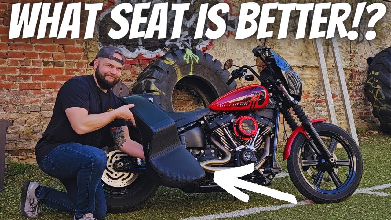 LePera vs Saddlemen Step Up Seats Review for Harley Street Bob!!