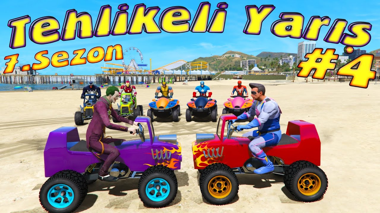 ATV YARIŞLARI ÖRÜMCEK ADAM TEHLİKELİ YARIŞ