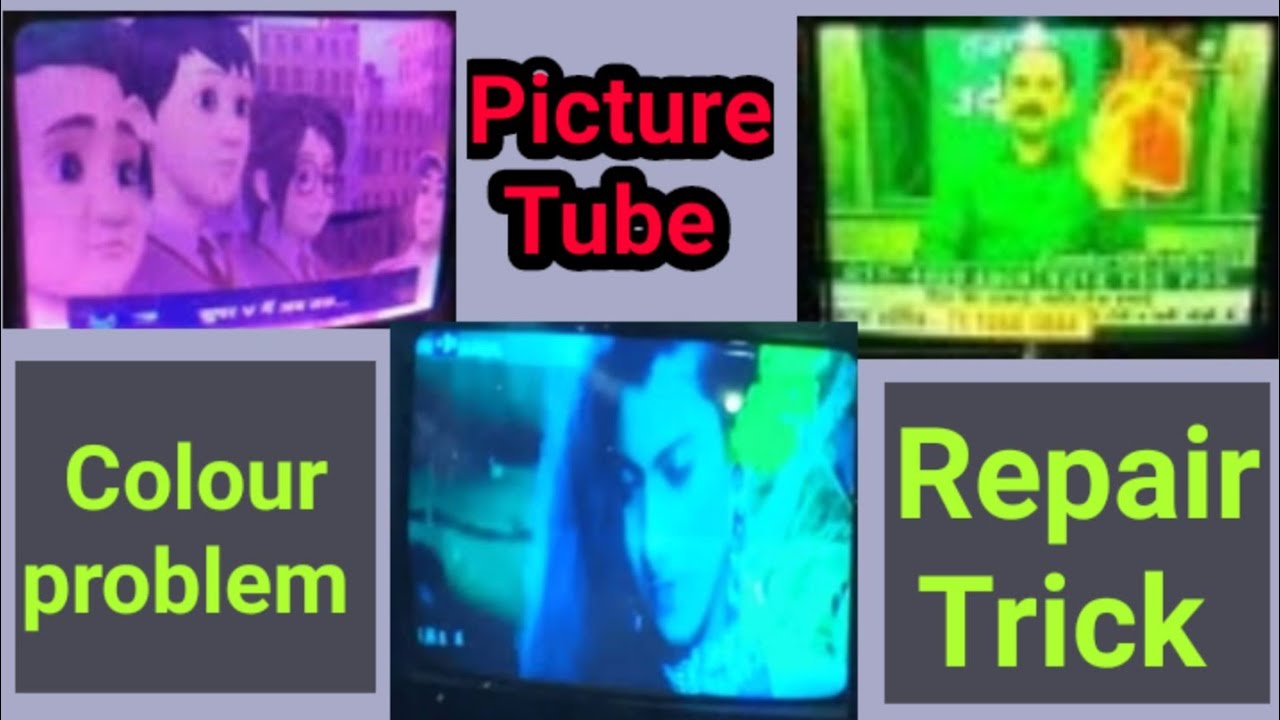 Picture tube colour problem repair. || #CRT Picture Tube.