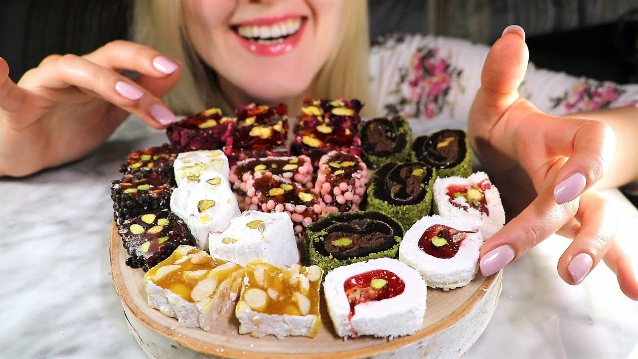 Tasty Turkish Desserts 🍮 Gentle Eating ASMR ○ White Noise ○ Whisper