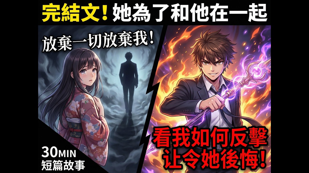 完結文！她為了和他在一起，放棄一切放棄我！當她後悔時一切都太晚了！看我如何反擊讓她後悔！ #配享太廟 #漫畫解說 #全文已結束 #一口氣看完系列 #二次元 #熱門小說推薦
