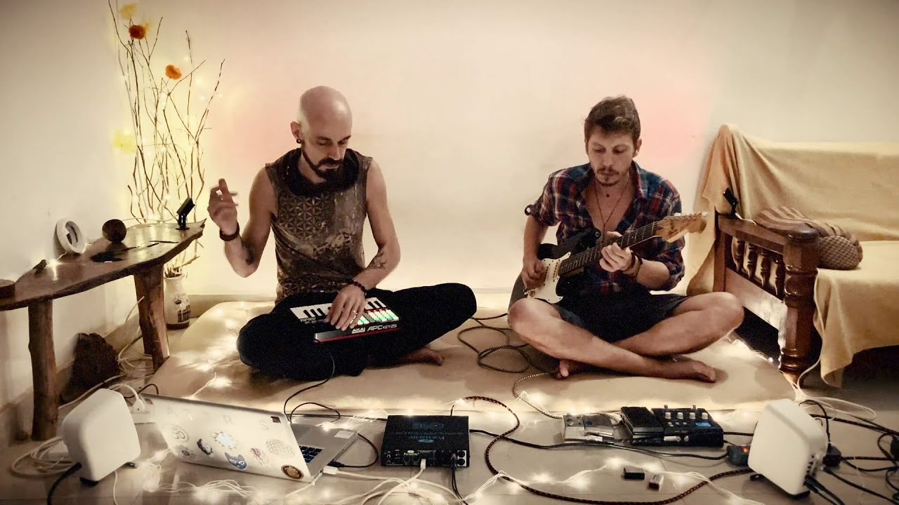 Ateris & Abron - Live PsyChill jam session pt1 (live electronic music & guitar), Goa, July 2022