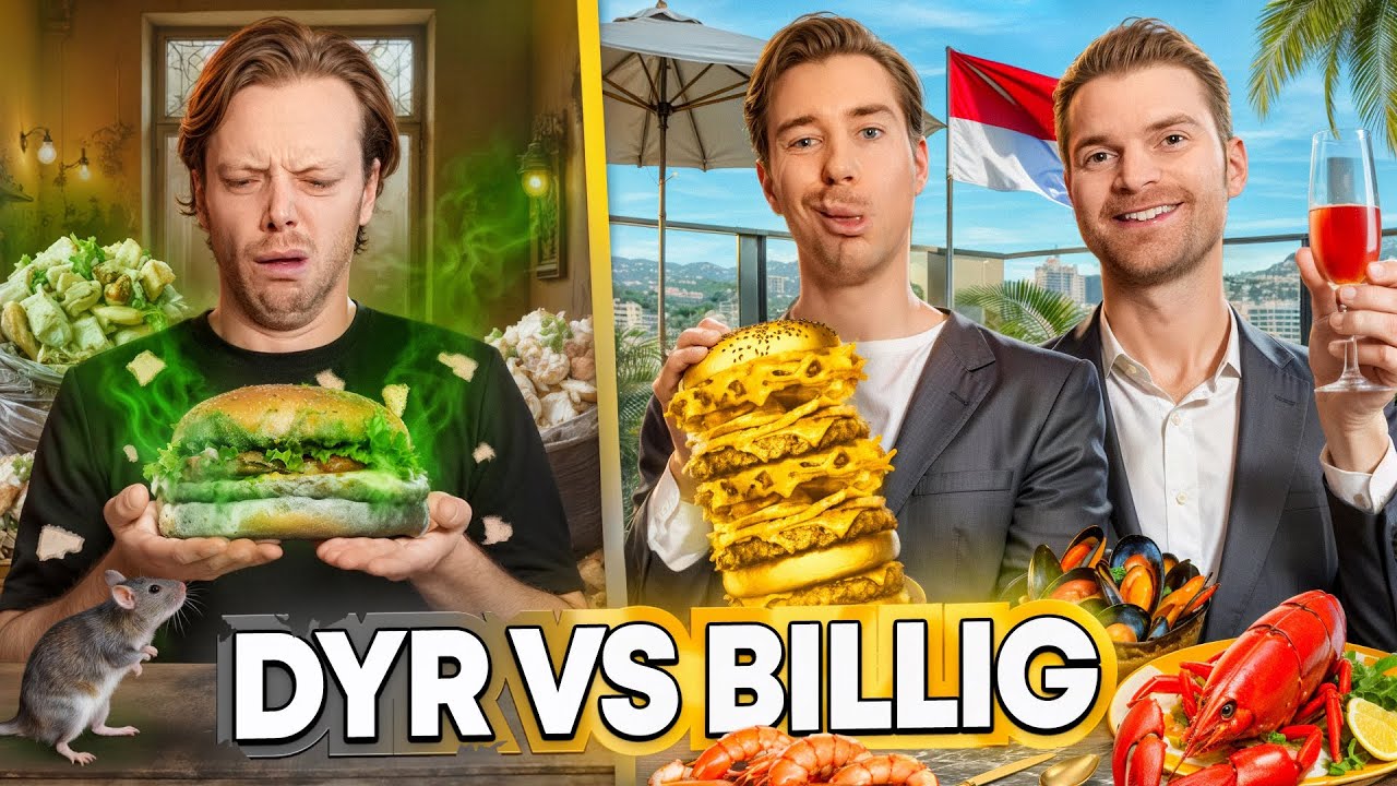 DYR VS BILLIG FRUKOST, LUNCH & MIDDAG. MONACO-EDITION.