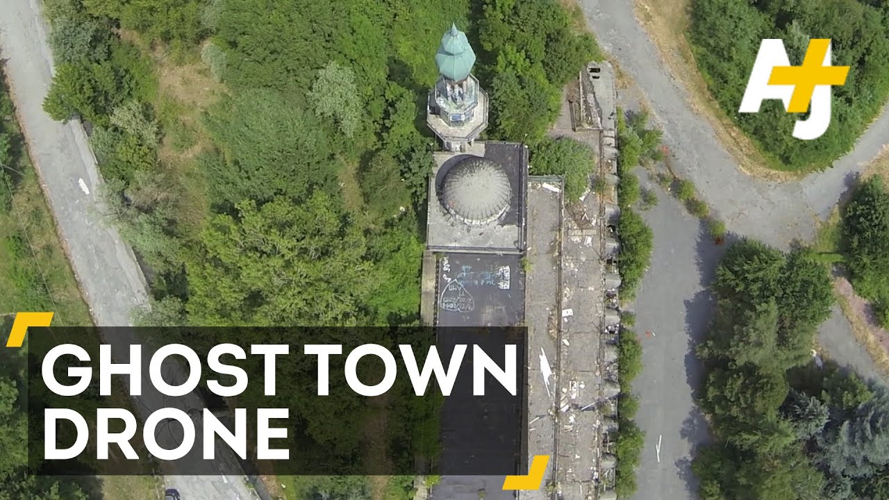 Drone Video Of Italian Ghost Town Consonno (Raw Footage)