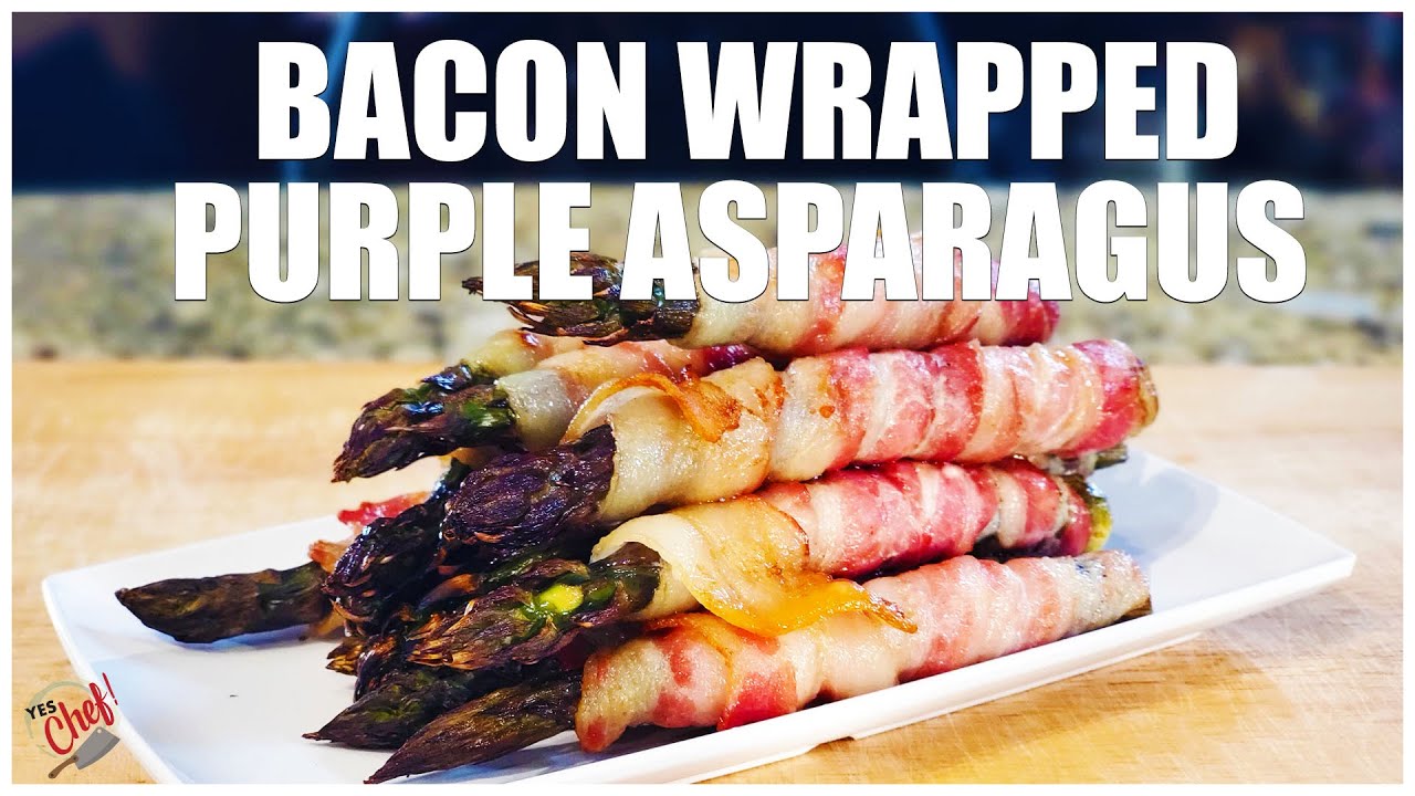 Why Nobody Eats Your Asparagus. | Bacon Wrapped Purple Asparagus