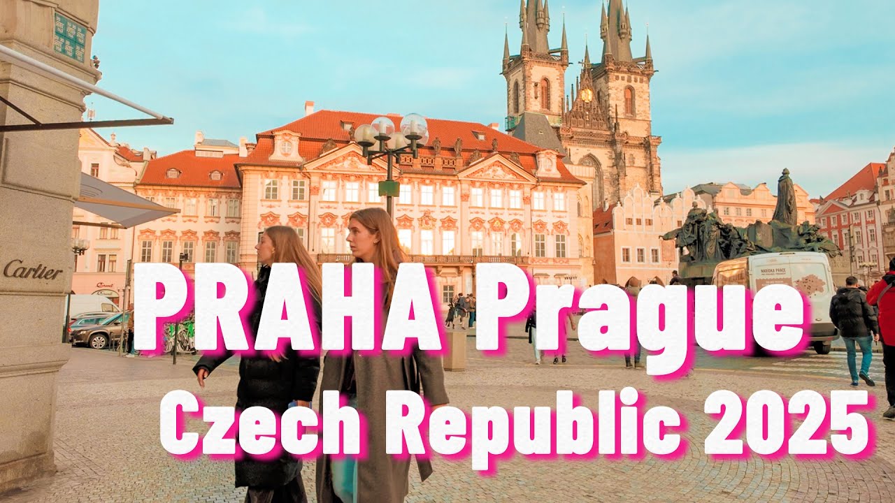 Walking Tour Prague 2025 | Pařížská ulice → Staroměstské náměstí →  Václavské náměstí 📍 👍
