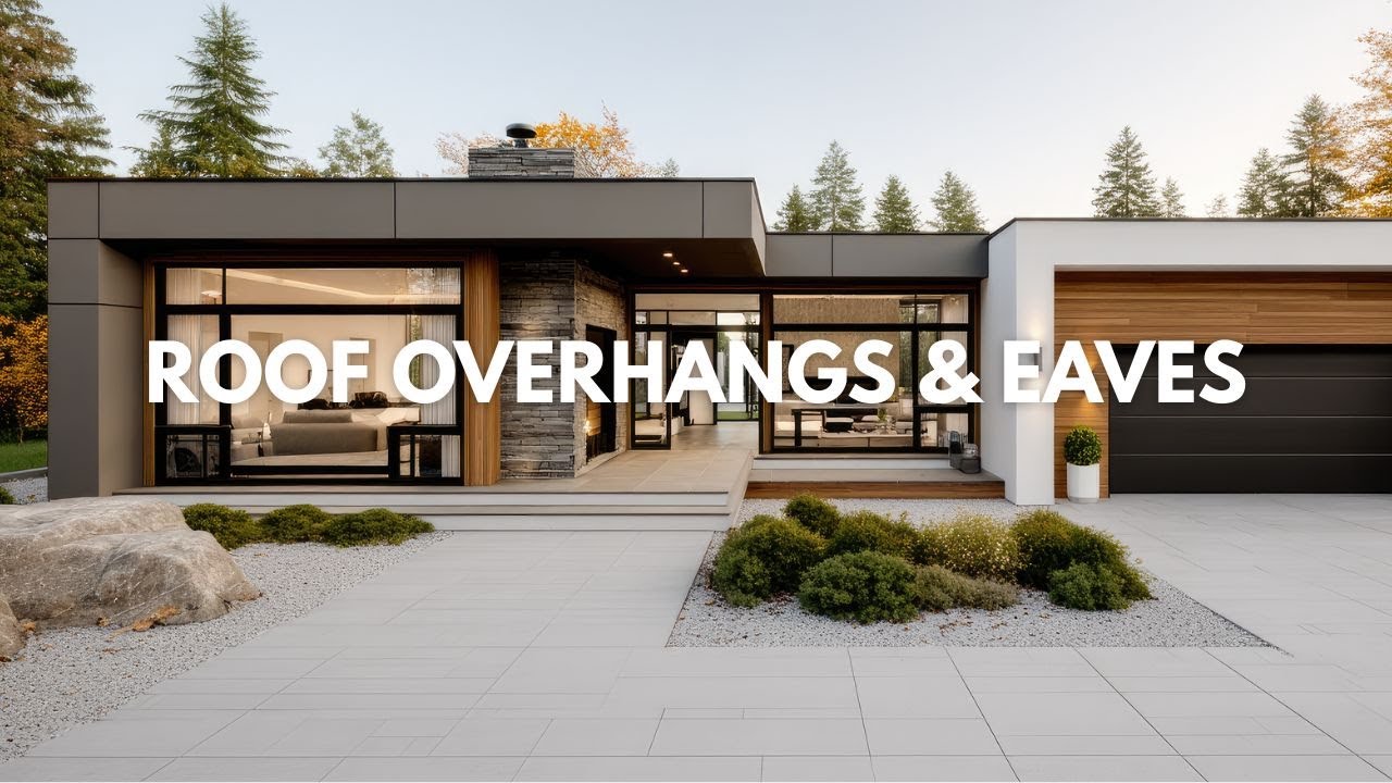 Luxury Modern Exterior Roof Overhangs & Eaves | Elegant House Details