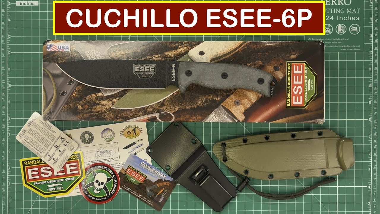 Cuchillo ESEE-6P. Unboxing en español. #cuchillos #supervivencia #camping 