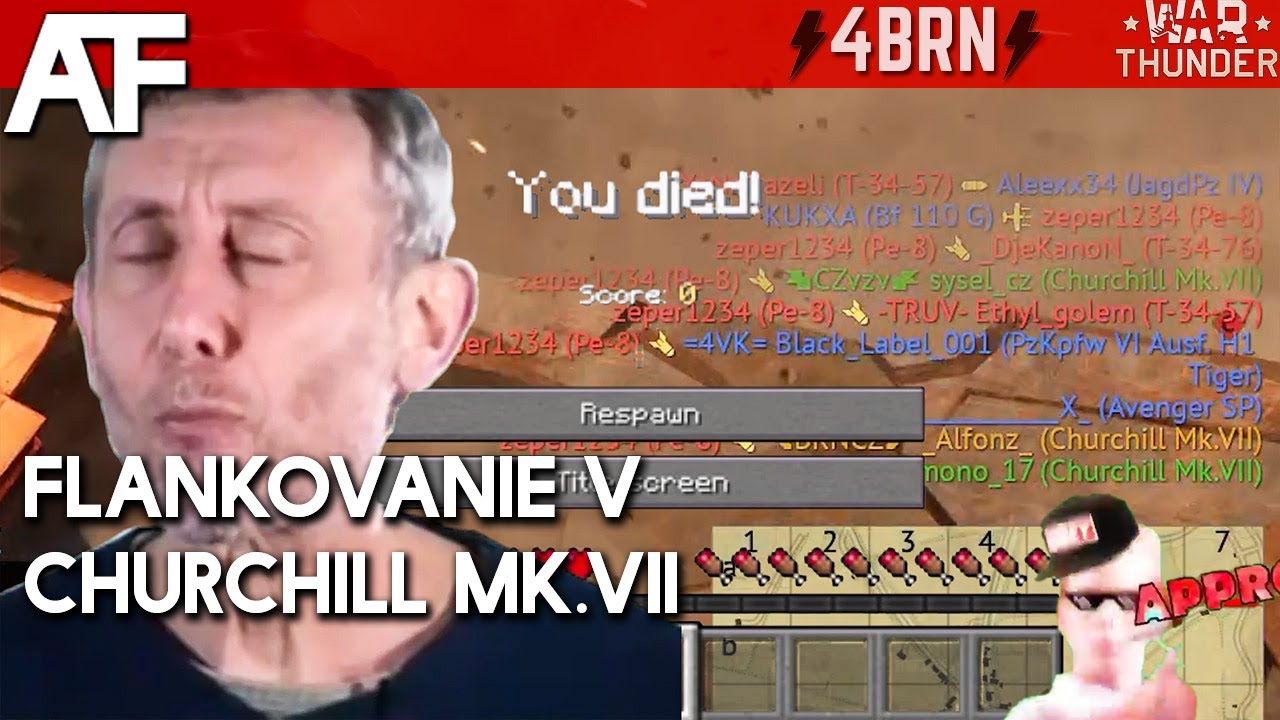 War Thunder - Flankovanie v Churchill MK.7 | Gameplay Tanky CZ/SK